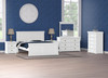 DOUBLE OR QUEEN RIVERVIEW (CUSTOM MADE) 4 PIECE (TALLBOY) BEDROOM SUITE - ASSORTED COLOURS