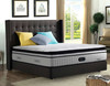 QUEEN BAKERSFIELD LEATHERETTE / LINEN / VELVET BED  - ASSORTED COLORS AVAILABLE 