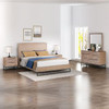 SENEGAL QUEEN 5 PIECE (DRESSER) BEDROOM SUITE - LIGHT OAK