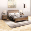 KING SINGLE ENDLICHERI BED FRAME - OAK OR CHOCOLATE