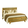 MALONE DOUBLE OR QUEEN 3 PIECE (BEDSIDE) BEDROOM SUITE -  LIGHT BROWN