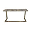 CYRENE HALL TABLE - TITANIUM GOLD