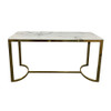 JANNA HALL TABLE - TITANIUM GOLD