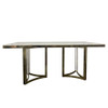 JANNA DINING TABLE ONLY - 1800(W) x 900(D) - TITANIUM GOLD