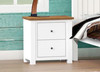 HERVEY (CUSTOM MADE) 2 DRAWER BEDSIDE TABLE - ASSORTED COLOURS