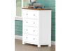 HERVEY (CUSTOM MADE) 4 DRAWER TALLBOY - ASSORTED COLOURS