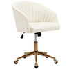 GALLINARI BOUCLE OFFICE CHAIR - WHITE - 1 ONLY - ONLINE SPECIAL - READY TO GO