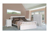 CRONULLA/FEDERATION SINGLE OR KING SINGLE (AUSSIE MADE) 4 PIECE (DRESSER) BEDROOM SUITE WITH PANEL BED - ASSORTED COLOURS