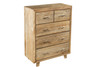 CARNIVAL (AUSSIE MADE) 5 DRAWER TALLBOY - TASSIE OAK COMBINATION - ASSORTED COLOURS