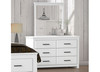 KARANCHO (CUSTOM MADE) 6 DRAWER DRESSING TABLE WITH MIRROR - 1800(H) x 1300(W) x 440(D) - ASSORTED COLOURS