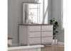 WENDELL (CUSTOM MADE) 6 DRAWER DRESSING TABLE WITH MIRROR - ASSORTED COLOURS