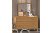 BELROSE (AUSSIE MADE) DRESSING TABLE WITH MIRROR - TASSIE OAK COMBINATION - ASSORTED COLOURS