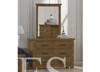 HAMERTON (CUSTOM MADE) 6 DRAWER DRESSING TABLE WITH MIRROR - ASSORTED COLOURS