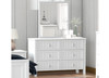 BARRINGTON (CUSTOM MADE) 6 DRAWER DRESSING TABLE - ASSORTED COLOURS