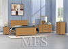 KING SYDNEYSIDE (AUSSIE MADE) 3 PIECE (BEDSIDE) BEDROOM SUITE - TASSIE OAK COMBINATION - ASSORTED COLOURS