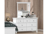 MANILLA (AUSSIE MADE) 7 DRAWER DRESSING TABLE WITH MIRROR - ASSORTED PAINTED COLOURS