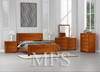 DOUBLE OR QUEEN CELINE (AUSSIE MADE) 5 PIECE (DRESSER) BEDROOM SUITE - ASSORTED COLOURS