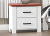 LIBBY (AUSSIE MADE) 2 DRAWER BEDSIDE TABLE - ASSORTED STAINED COLOURS