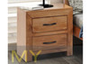 BUSTIN (AUSSIE MADE) 2 DRAWERS BEDSIDE TABLE -  ASSORTED STAINED COLOURS