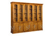 NOOSA (AUSSIE MADE) LIBRARY 12 DOOR DISPLAY CABINET - 2100(H) x 2400(W) - (2 SECTIONS) - PIGEON PAIRED - ASSORTED COLOURS
