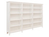 MANILLA STANDARD BOOKCASE (AUSSIE MADE) - 1800(H) X 2700(W) - (3 SECTION) PIGEON PAIRED - ASSORTED PAINTED COLOURS