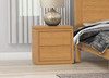 JACKIE (AUSSIE MADE) 2 DRAWER BEDSIDE TABLE - TASSIE OAK COMBINATION - ASSORTED COLOURS