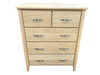 SOHO 6 DRAWER (2 OVER 4) TALLBOY - NATURAL - 1 ONLY ONLINE SPECIAL - FLOOR MODEL - READY TO GO