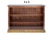 MUDGEE (AUSSIE MADE) STANDARD LOWLINE WITH 40MM FACINGS BOOKCASE COLLECTION - ASSORTED STAINED COLOURS - STARTING FROM $449