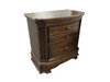 GLADSTONE 3 DRAWER BEDSIDE TABLE - 749(H) x 749(W) x 451(D) - BROWN
