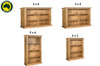 DOUBLEBAY (AUSSIE MADE) LOWLINE BOOKCASE COLLECTION - ASSORTED COLOURS - STARTING FROM $399