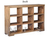 MANLY (AUSSIE MADE) LOWLINE ROOM DIVIDER WITH BLOCK LEGS COLLECTION - ASSORTED STAINED COLOURS - STARTING FROM $499