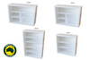 MODERN (AUSSIE MADE) LOWLINE BOOKCASE COLLECTION - ASSORTED STAINED COLOURS - STARTING FROM $499