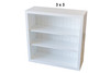 MODERN (AUSSIE MADE) LOWLINE BOOKCASE COLLECTION - ASSORTED STAINED COLOURS - STARTING FROM $499