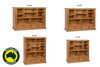 HERALDY (AUSSIE MADE) LOWLINE BOOKCASE COLLECTION - ASSORTED STAINED COLOURS - STARTING FROM $599