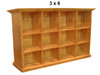 FEDERATION CUBIC (AUSSIE MADE) LOWLINE BOOKCASE COLLECTION - ASSORTED STAINED COLOURS - STARTING FROM $399