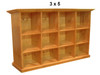 FEDERATION CUBIC (AUSSIE MADE) LOWLINE BOOKCASE COLLECTION - ASSORTED STAINED COLOURS - STARTING FROM $399