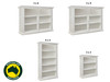 ANTALYA (AUSSIE MADE) LOWLINE BOOKCASE COLLECTION - ASSORTED PAINTED COLOURS - STARTING FROM $599