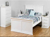 DOUBLE OR QUEEN ANNISTON (AUSSIE MADE) 4 PIECE (TALLBOY) BEDROOM SUITE - ASSORTED PAINTED COLOURS