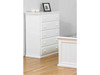 KING ANNISTON (AUSSIE MADE) 4 PIECE (TALLBOY) BEDROOM SUITE - ASSORTED PAINTED COLOURS