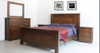 DOUBLE PARSONS (AUSSIE MADE) PANEL BED  - ASSORTED STAINED COLOURS