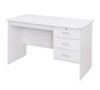 ALLEAH 3 DRAWER STUDY DESK - WHITE