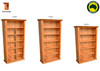 FEDERATION DELUXE (AUSSIE MADE) HIGHLINE BOOKCASE COLLECTION - ASSORTED STAINED COLOURS - STARTING FROM $799
