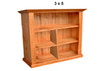 FEDERATION DELUXE (AUSSIE MADE) LOWLINE BOOKCASE COLLECTION - ASSORTED STAINED COLOURS - STARTING FROM $499