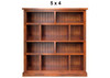 URBAN (AUSSIE MADE) FLAT TOP STAGGERED LOWLINE BOOKCASE COLLECTION - ASSORTED STAINED COLOURS - STARTING FROM $499