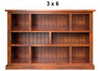 URBAN (AUSSIE MADE) FLAT TOP STAGGERED LOWLINE BOOKCASE COLLECTION - ASSORTED STAINED COLOURS - STARTING FROM $499