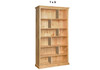MUDGEE (AUSSIE MADE) STAGGERED HIGHLINE BOOKCASE WITH 40MM FACINGS COLLECTION  - ASSORTED STAINED COLOURS - STARTING FROM $649