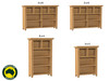 PRINCIPLE (AUSSIE MADE) LOWLINE BOOKCASE COLLECTION - TASSIE OAK COMBINATION - ASSORTED STAINED COLOURS - STARTING FROM $649