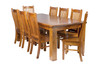 VERITY (AUSSIE MADE) SOLID TIMBER DINING TABLE - ASSORTED STAINED COLOURS - STARTING FROM $1299