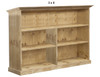 INDUSTRIALISED (AUSSIE MADE) LOWLINE BOOKCASE COLLECTION - ASSORTED STAINED COLOURS - STARTING FROM $499