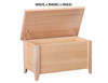 PRINCIPLE (AUSSIE MADE) BLANKET BOX - TASSIE OAK COMBINATION - ASSORTED STAINED COLOURS - STARTING FROM $799